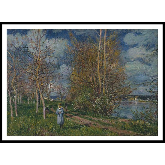 Small Meadows in Spring 1880, A New Print Of an Alfred Sisley Painting