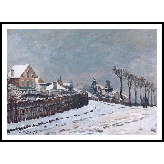 Snow at Louveciennes 1873, A New Print Of an Alfred Sisley Painting