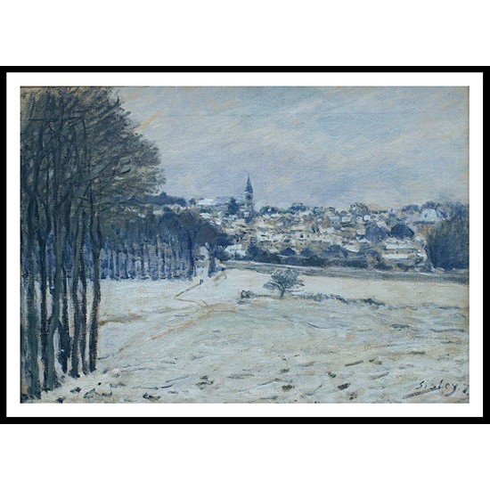 Snow at Marly le Roi 1875 01, A New Print Of an Alfred Sisley Painting