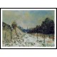 Snow at Marly le Roi 1875 02, A New Print Of an Alfred Sisley Painting