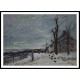 Snowy Weather at Veneux Nadon 1880, A New Print Of an Alfred Sisley Painting