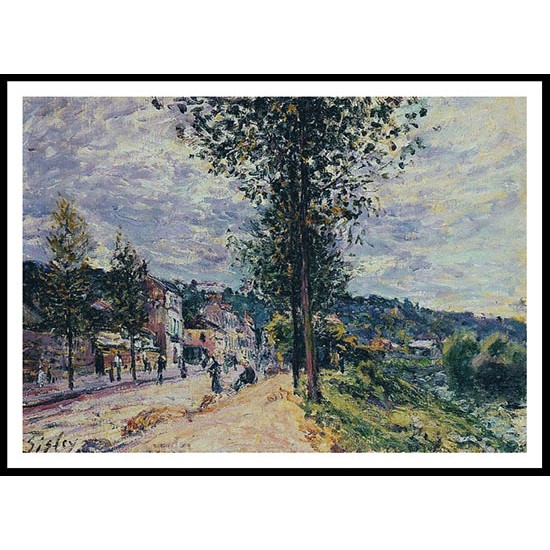 Street Entering the Village, A New Print Of an Alfred Sisley Painting