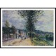 Street Entering the Village, A New Print Of an Alfred Sisley Painting