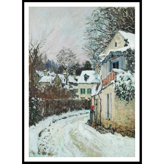 Street at Louveciennes 1874, A New Print Of an Alfred Sisley Painting