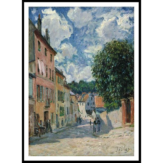 Street at Louveciennes 1875 77, A New Print Of an Alfred Sisley Painting