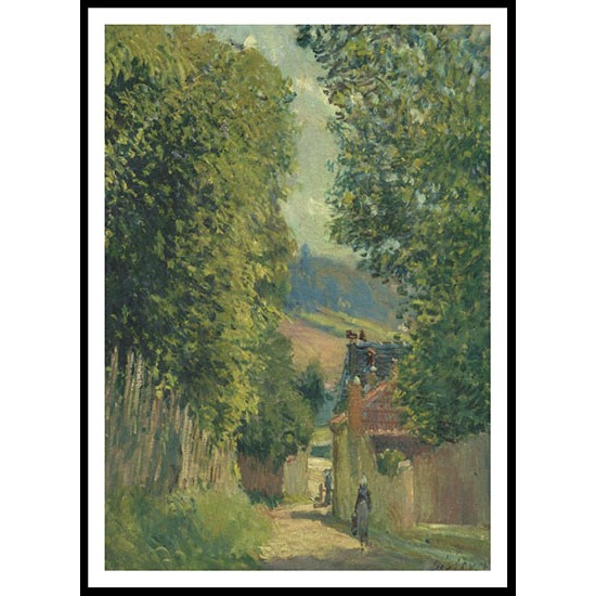 Street at Louveciennes, A New Print Of an Alfred Sisley Painting