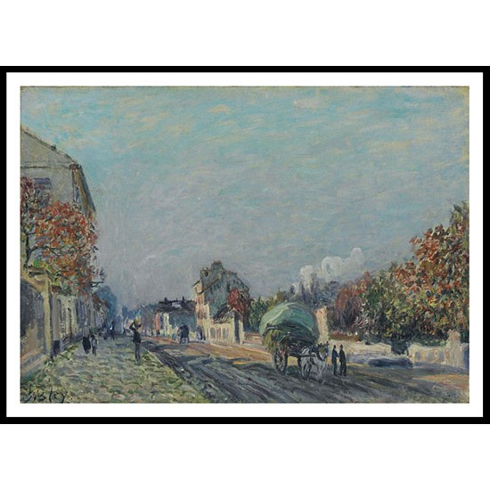 Street at Marly, A New Print Of an Alfred Sisley Painting