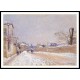 Street of Eugene Moussoir at Moret Winter 1891, A New Print Of an Alfred Sisley Painting