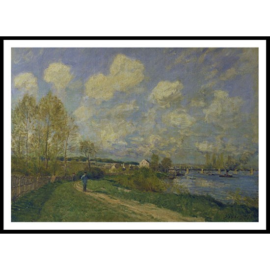 Summer at Bougival 1876, A New Print Of an Alfred Sisley Painting