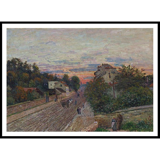 Sunset Road to Versailles from Chavilles 1879, A New Print Of an Alfred Sisley Painting