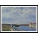 The Barge Port and Saint Mammes 1884, A New Print Of an Alfred Sisley Painting