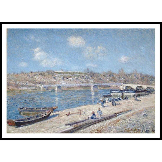 The Beach at Saint Mammes 1884, A New Print Of an Alfred Sisley Painting