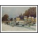 The Blocked Seine at Port Marly 1876, A New Print Of an Alfred Sisley Painting