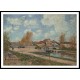 The Bourgogne Lock at Moret 1882, A New Print Of an Alfred Sisley Painting