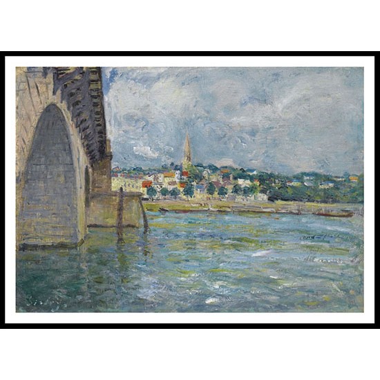 The Bridge at Saint Cloud 1877, A New Print Of an Alfred Sisley Painting