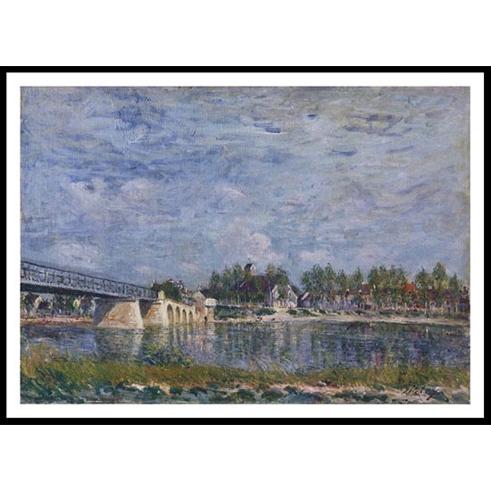 The Bridge at Saint Mammes 1881, A New Print Of an Alfred Sisley Painting