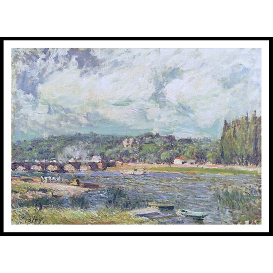 The Bridge near Sevres 1877, A New Print Of an Alfred Sisley Painting