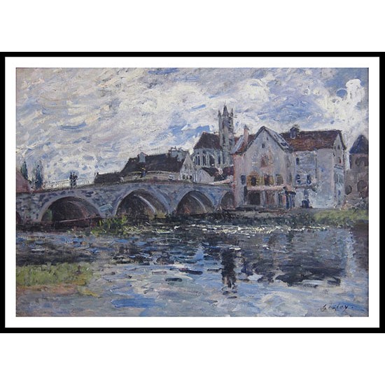 The Bridge of Moret 1885, A New Print Of an Alfred Sisley Painting