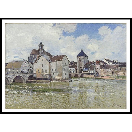 The Bridge of Moret 1888 01, A New Print Of an Alfred Sisley Painting