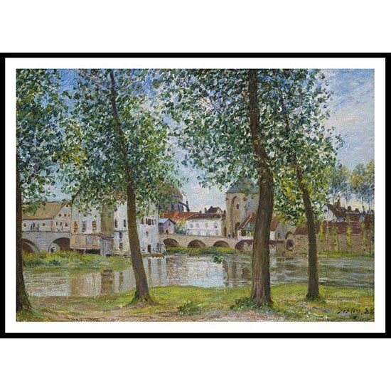 The Bridge of Moret 1888 02, A New Print Of an Alfred Sisley Painting