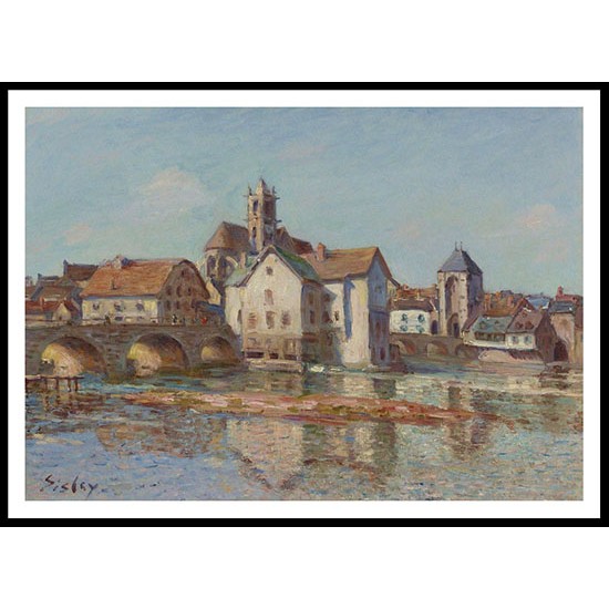 The Bridge of Moret 1892, A New Print Of an Alfred Sisley Painting