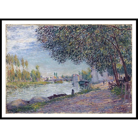 The Bridge of Moret Evening 1884, A New Print Of an Alfred Sisley Painting