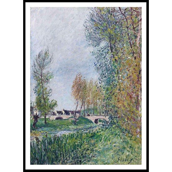 The Bridge of Orvanne 1888, A New Print Of an Alfred Sisley Painting