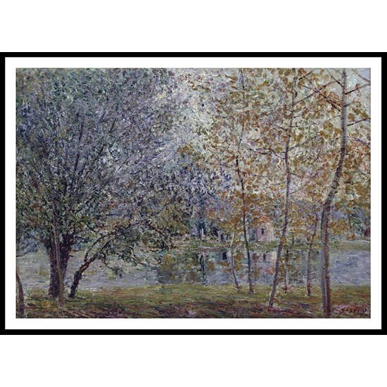 The Channal of Loing in Spring 1892, A New Print Of an Alfred Sisley Painting