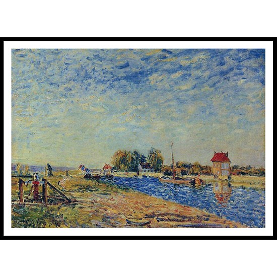 The Channel of Loing 1889, A New Print Of an Alfred Sisley Painting