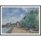 The Channel of Loing Tow Path 1882, A New Print Of an Alfred Sisley Painting