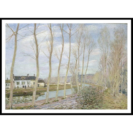 The Channel of Loing at Moret 1892, A New Print Of an Alfred Sisley Painting