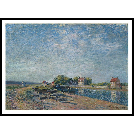 The Channel of Loing at Saint Mammes 1885 01, A New Print Of an Alfred Sisley Painting