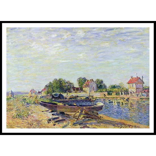 The Channel of Loing at Saint Mammes 1885 04, A New Print Of an Alfred Sisley Painting