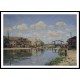 The Channel of Saint Martin 1872, A New Print Of an Alfred Sisley Painting