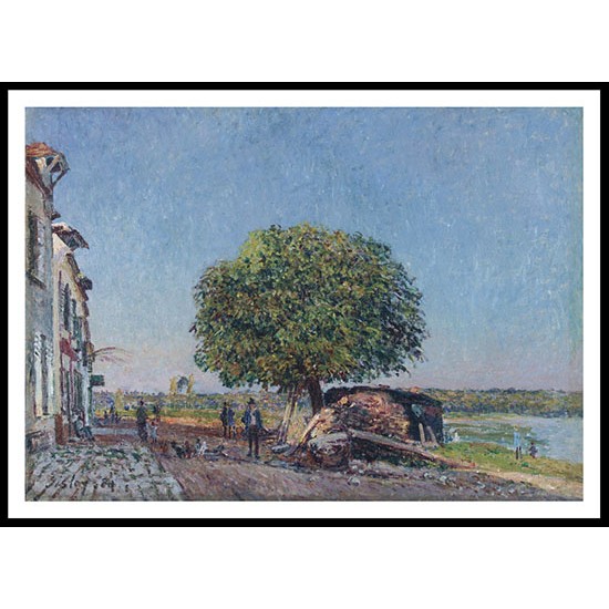 The Chestnut Tree at Saint Mammes 1880, A New Print Of an Alfred Sisley Painting