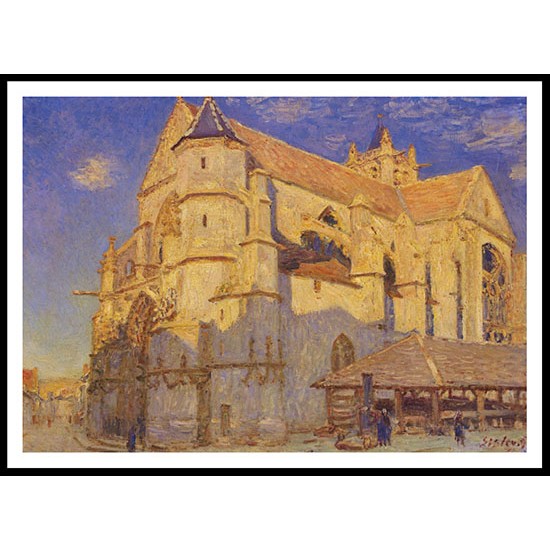 The Church at Moret 1893, A New Print Of an Alfred Sisley Painting