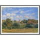 The Church at Noisy Le Roi in Autumn 1874, A New Print Of an Alfred Sisley Painting