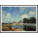 The Dam Loing at Saint Mammes 1885, A New Print Of an Alfred Sisley Painting