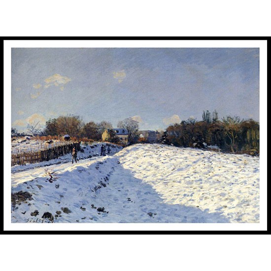 The Effect of Snow at Argenteuil 1874, A New Print Of an Alfred Sisley Painting