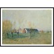 The Farm at Trou dEnfer Autumn Morning 1874, A New Print Of an Alfred Sisley Painting