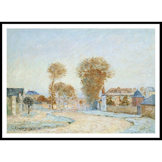 The First Hoarfrost 1876, A New Print Of an Alfred Sisley Painting