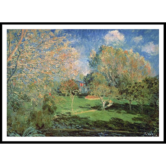 The Garden of Monsieur Hoschede in Montgeron 1881, A New Print Of an Alfred Sisley Painting