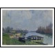 The Laundry at Billancourt 1879, A New Print Of an Alfred Sisley Painting