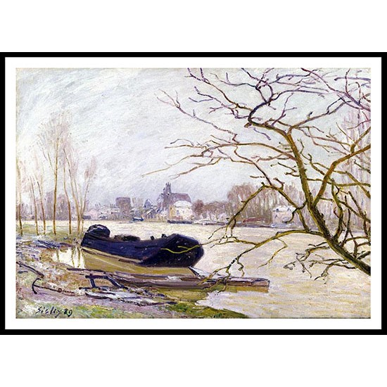 The Loing at High Water, A New Print Of an Alfred Sisley Painting