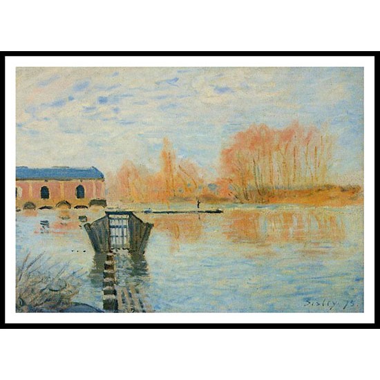 The Marly Machine and the Dam 1875, A New Print Of an Alfred Sisley Painting