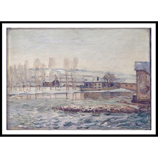 The Mills at Moret, A New Print Of an Alfred Sisley Painting