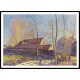 The Mills of Moret Frost Evening Effect 1888, A New Print Of an Alfred Sisley Painting