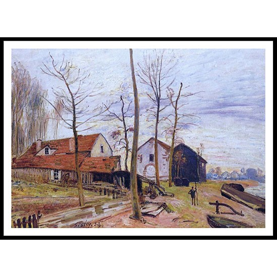 The Mills of Moret Sunrise 1880, A New Print Of an Alfred Sisley Painting