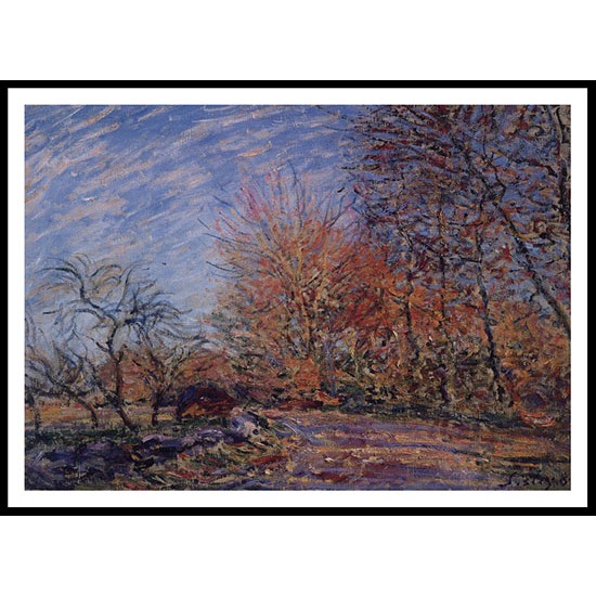 The Outskirts of the Fontainebleau Forest 1885, A New Print Of an Alfred Sisley Painting