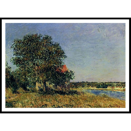 The Plain of Thomery and the Village of Champagne, A New Print Of an Alfred Sisley Painting